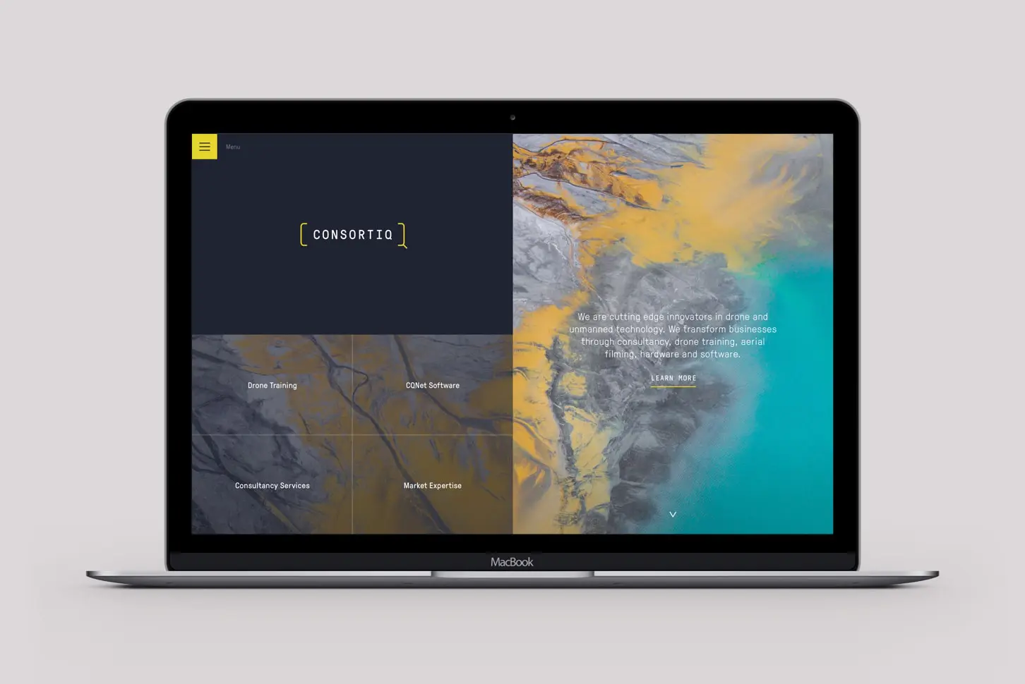 Consortiq Website Homepage