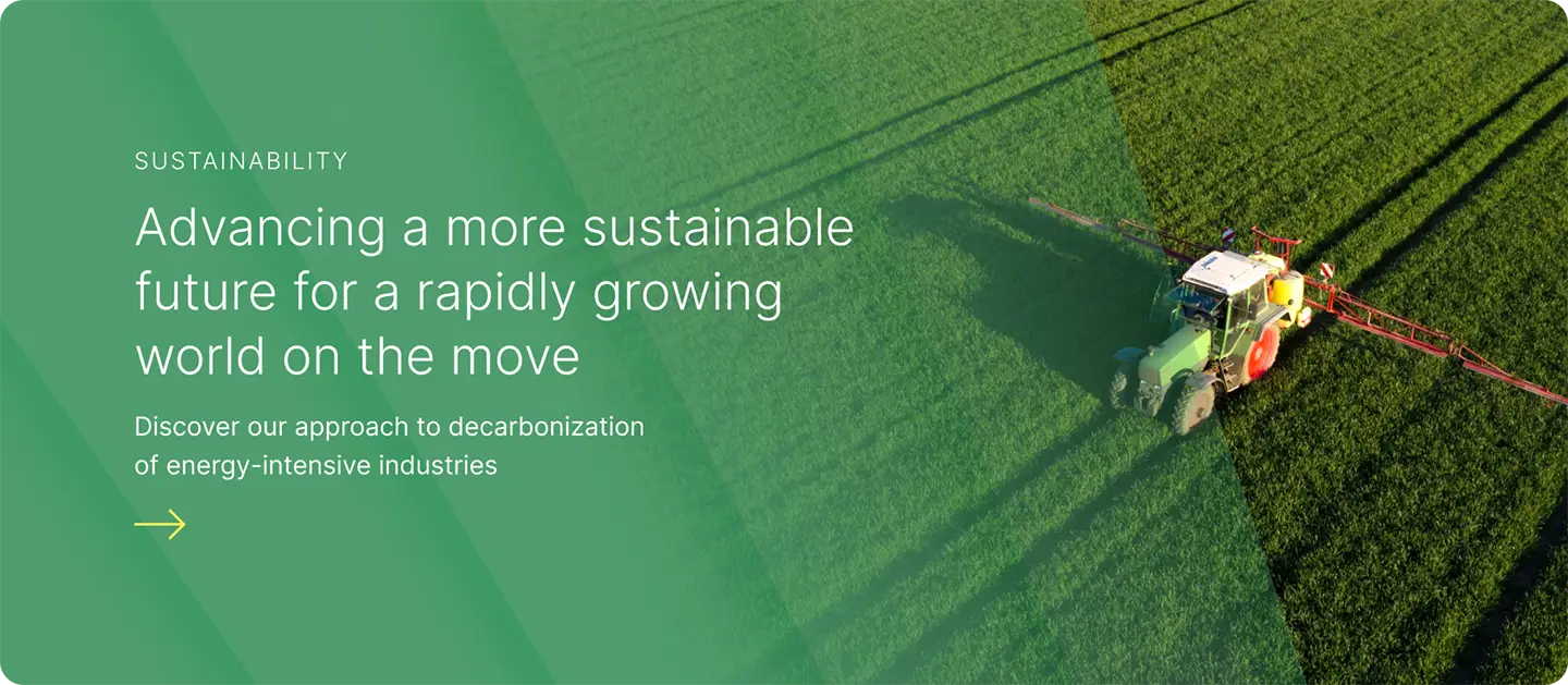 OCI Global sustainability call to action banner