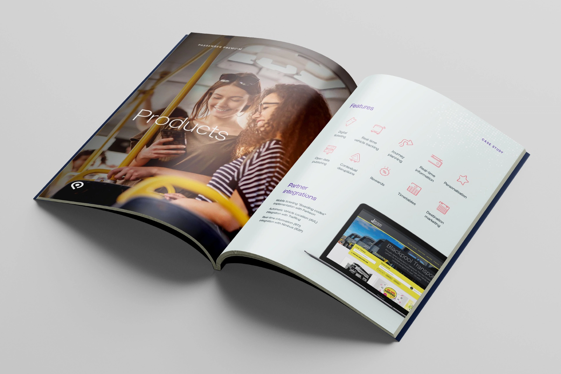 Passenger Brochure Open