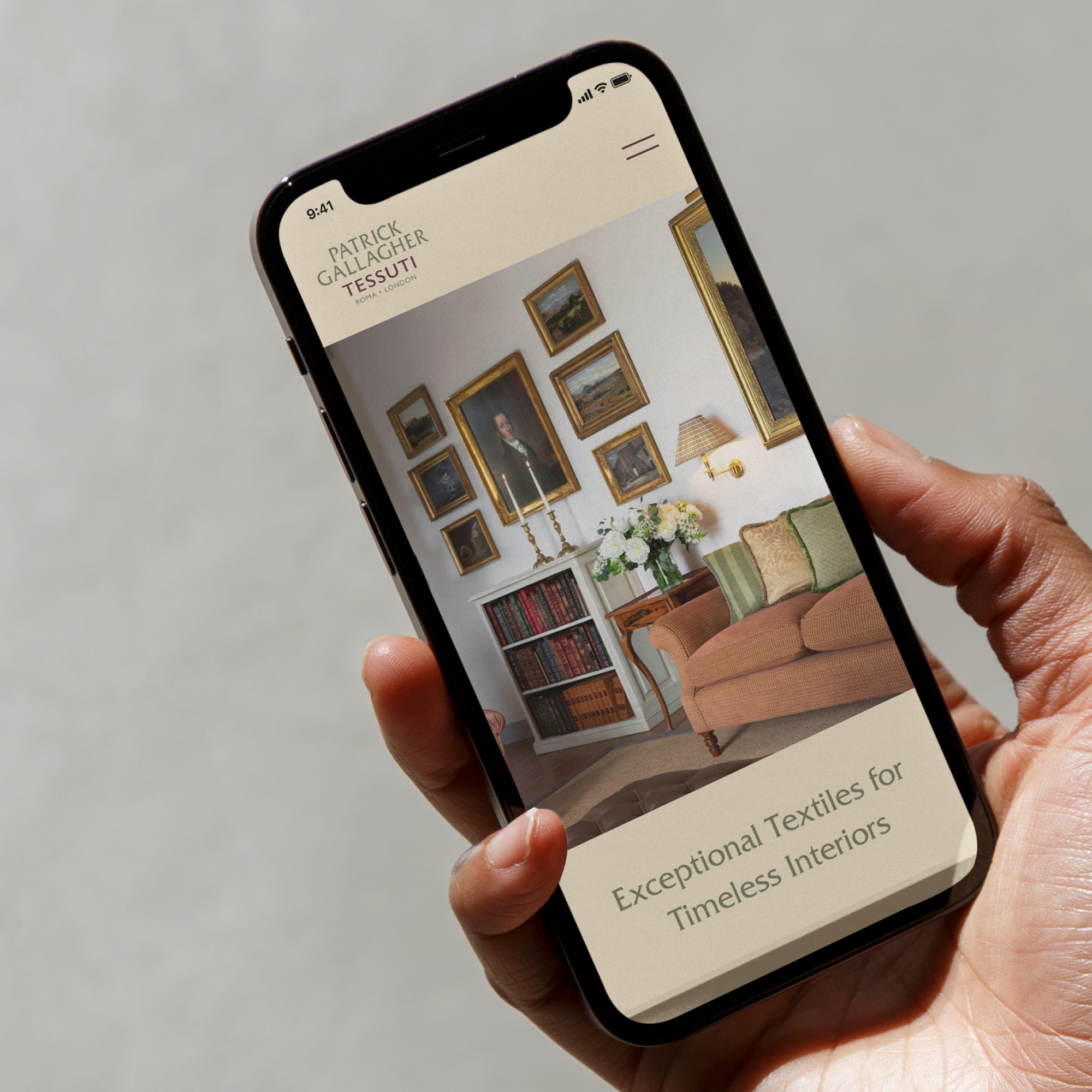 Tessuti responsive website design