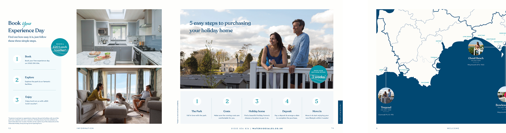 sales brochure spread