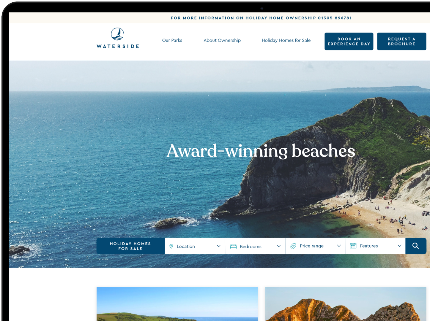 waterside sales website example