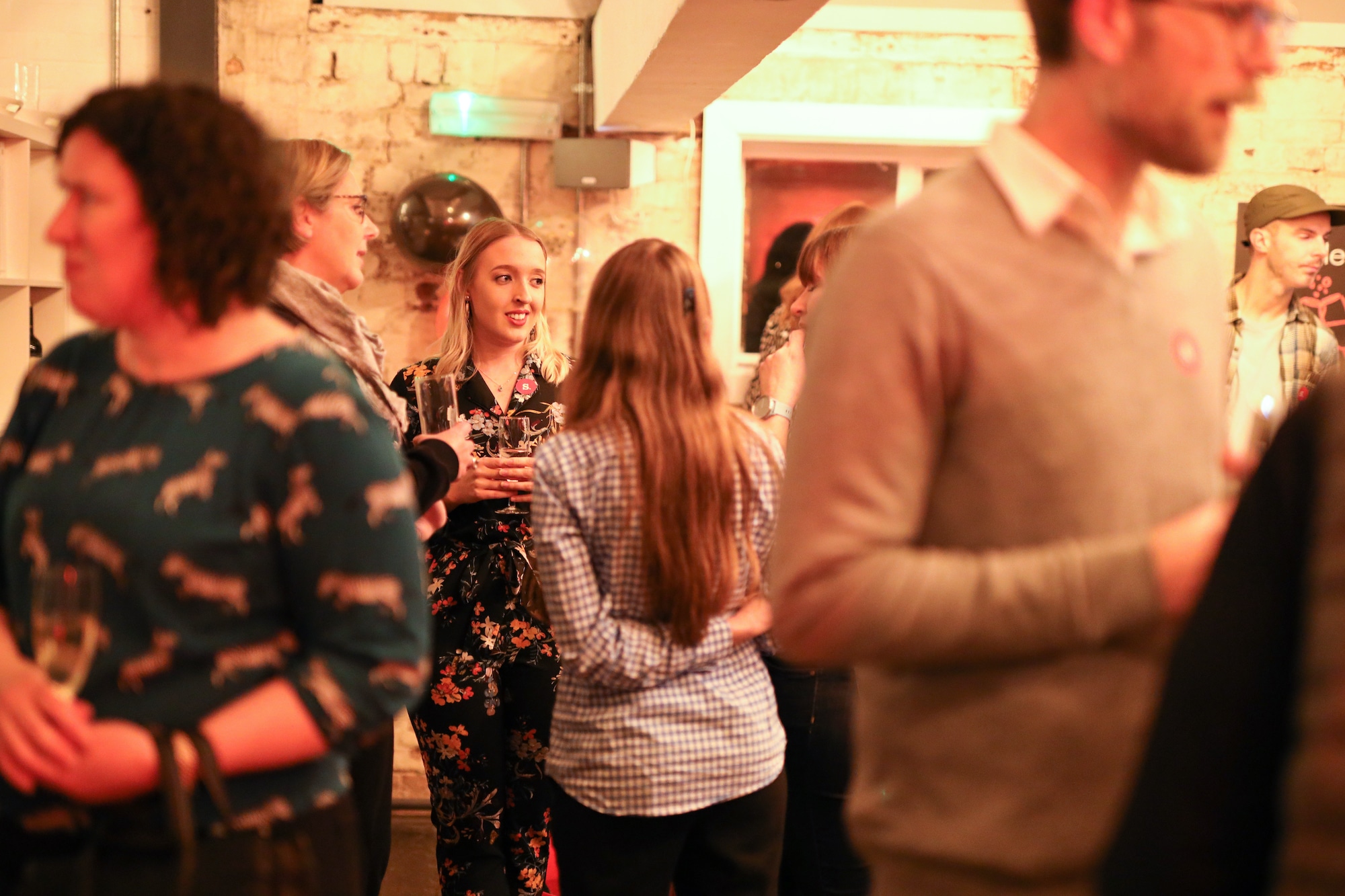 Guests interacting