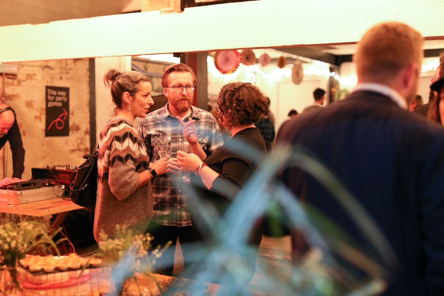 Guests interacting